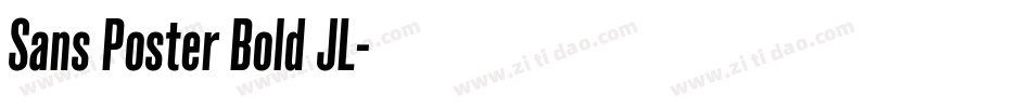 Sans Poster Bold JL字体转换
